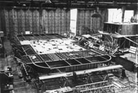 Vosper-Thornycroft VT1 under construction